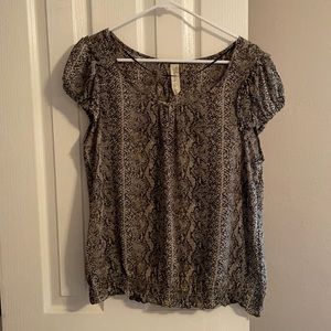 Women’s snake print blouse